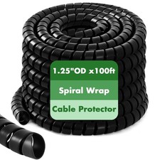 Innconee 1 Pcs Spiral Wrap Cable Protector, Safe 1.25
