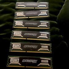 6 Crucial Ballistix Memory Ram In Excellent Condition. picture