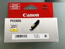 Genuine Canon  CLI-251 Y Yellow Inkjet Tank Pack Of 3 picture