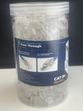 Everest Media Solutions RJ45 Cat5e Pass Through Connectors - Pack of 200 | EZ... picture