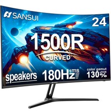 SANSUI ES-G24C1-US 24 Inch Curved Gaming Monitor 160Hz 1ms picture