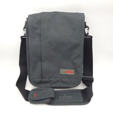 STM Vertical Messenger Bag Laptop Tablet Case Grey Shoulder Strap Pouch Padded picture