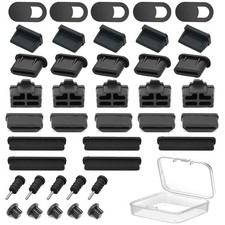40pcs Silicone Dust Plugs Covers for USB/USB-C/HDMI/RJ45/Audio Ports picture