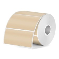 Direct Thermal Label 21 Inch for M110 M120 M220 M221 350 PCS Khaki 1 x 2 Inch picture
