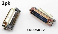 2-PACK DB25 Male Right Angle 