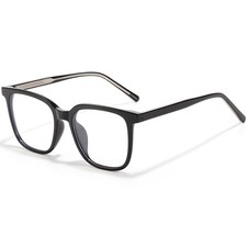 Oversized Square Blue Light Glasses Thick Frame Computer Eyewear Women Men picture