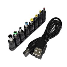 USB to DC Power Cable 5V 5.5x2.1mm Adapter Cord 8 Connector Tips CCTV TV Box picture