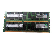 Lot of 18 Micron 16GB 2RX4 PC3-14900R-13-13-E2 HP SB 712383-081 server memory picture