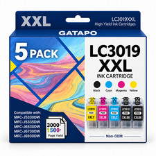 LC3019XXL 5PK High Yield Ink Cartridge for MFC-J5330DW J5335DW J6730DW J6930DW picture