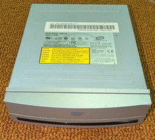 Vintage Silver 'Round' Lite-On 16X DVD-ROM PC IDE Computer Drive Tested Working picture