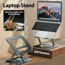 360° Rotating Laptop Stand Computer Desk Riser Adjutable Mount Holder For 17.3