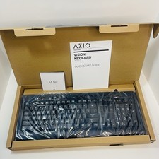 AZIO KB505U Vision USB Wired Keyboard for Large Font, Tri-Color New In Box picture
