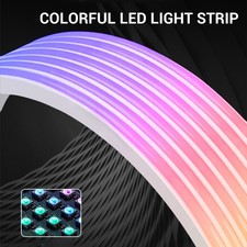 132 LED RGB Cable Extension 3x8 Pin GPU 24 Pin Motherboard Extension Cable EJOH picture