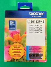Genuine Brother LC-3011 Color Ink Cartridge-For MFC-J491 J497 J690DW-OEM- 3PK picture