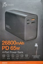 j5create 65W 4-Port Power Bank - 26800mAh PD (JPB26465) picture