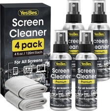 Screen Cleaner Spray 16Oz (4Oz X 4 Pack) - TV & Computer Screen Cleaner with 2 M picture