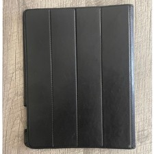 Sena Cases Black Genuine Leather Folio Tablet Stand Cover Case Professional picture
