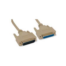 10ft DB25 Male to DB25 Female Cable Beige Extension - Beige picture