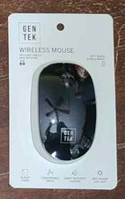 GEN TEK Wireless BLACK Mouse w/USB 2.0 Mini Receiver #72031 picture