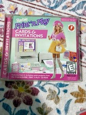 Mattel Media Barbie Print 'n Play Cards & Invitations CD-ROM Windows 3.1/95 picture
