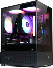 CUBIX-G Micro-Atx MATX Compact Mini Tower Gaming PC Case, Black picture
