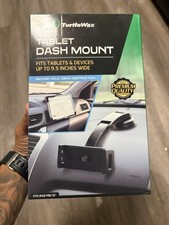 TurtleWax Tablet Dash Mount Suction Cup 360 Rotation Adjustable Black up to 9.5