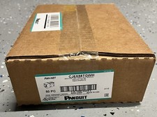 Panduit CJ6X88TGWH Cat 6A Wall Jacks | New, Sealed box of 50 picture