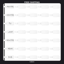 10 Pack Reusable Cable Labels for Organizing Wires and Cables picture