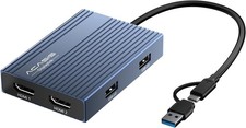 USB C to Dual HDMI DisplayLink docking station 6 in 1 picture