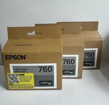 3 Epson 760 Light Black Ink Cartridges picture