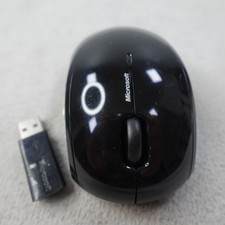 Microsoft Wireless Mouse 5000 Model 1387 BlueTrack Black USB Receiver Tested picture