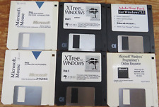 Lot of 6 Vintage Assortment of Microsoft Windows 3.5 Floppy Disks picture