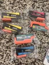 Uniwork 410XL 6 Premium Ink Cartridge 2 Yellow 2 Cyan Color 2 Magenta New Sealed picture