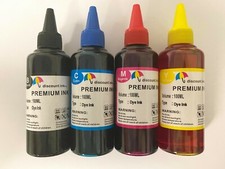4x 100ML Refill bulk ink kit for HP Canon Lexmark Dell brother inkjet printer picture