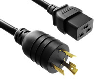 10ft NEMA L6-20P to IEC C19 PDU Power Cord, 12 AWG SJT Heavy Duty Locking, 20... picture