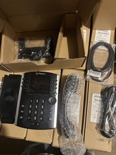 5 NEW IN BOX Polycom VVX 401 -12 Line VoIP PoE Phone, Black Office  picture