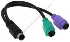 Notebook/Laptop PS2 Y/Splitter Mouse&Keyboard Cable/Cord/Wire Adapter $SH DISC{K picture