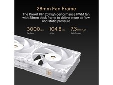 ASUS ProArt PF120 White Edition 3-Pack 120mm PWM Fans, 3000RPM, High picture