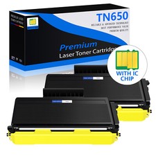 2PK Black TN650 Toner Cartridge for Brother TN-650 MFC-8480DN 8890DW HL-5370DW picture