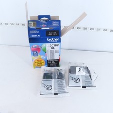 BROTHER LC2032PKS BLACK INK REFILLS 2 PACK *ONE SEALED, ONE OPEN* picture