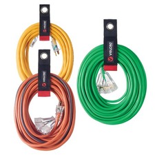Extension Cord Holder Organizer Heavy Duty Storage Straps 3 Pack Black picture