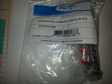 ICC Fiber Adapter Panel, 6 Simplex, Metal, Black ICFOPT16BK **NEW** picture