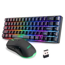 CHONCHOW 60% Wireless Gaming Keyboard and Mouse Combo,LED Backlit Rechargeabl... picture