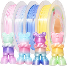 Silk Rainbow PLA 3D Printer Filament Bundle Shiny Multicolored Filament picture