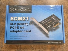 NEW Silverstone M.2 (NGFF) to PCI-E X4 Adapter Card  Computers Sealed Box picture