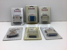 Datatek RS-232 Mini Electronic New Old Stock Tester, 6 Adapter Lot Vintage picture