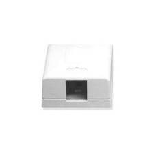 ICC IC108SB1WH Elite Surface Mount Box 1 Port White picture