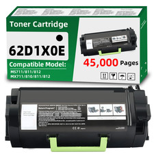 62D1X0E Toner Cartridge Compatible for Lexmark  MX711 MX810  MX811 MX812 MS711 picture
