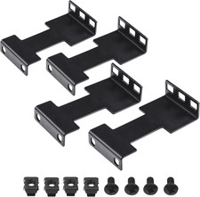 4 Pcs Server Rack Depth Extender, 1U Recessed Rack Extender Deep Mount Adapter K picture