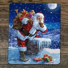Mouse Pad Santa Clause Chimney Xmas Christmas picture